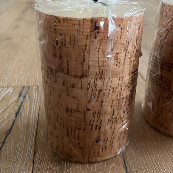 2 birchwood wrapped 4x6 candles - Picture 2 of 3